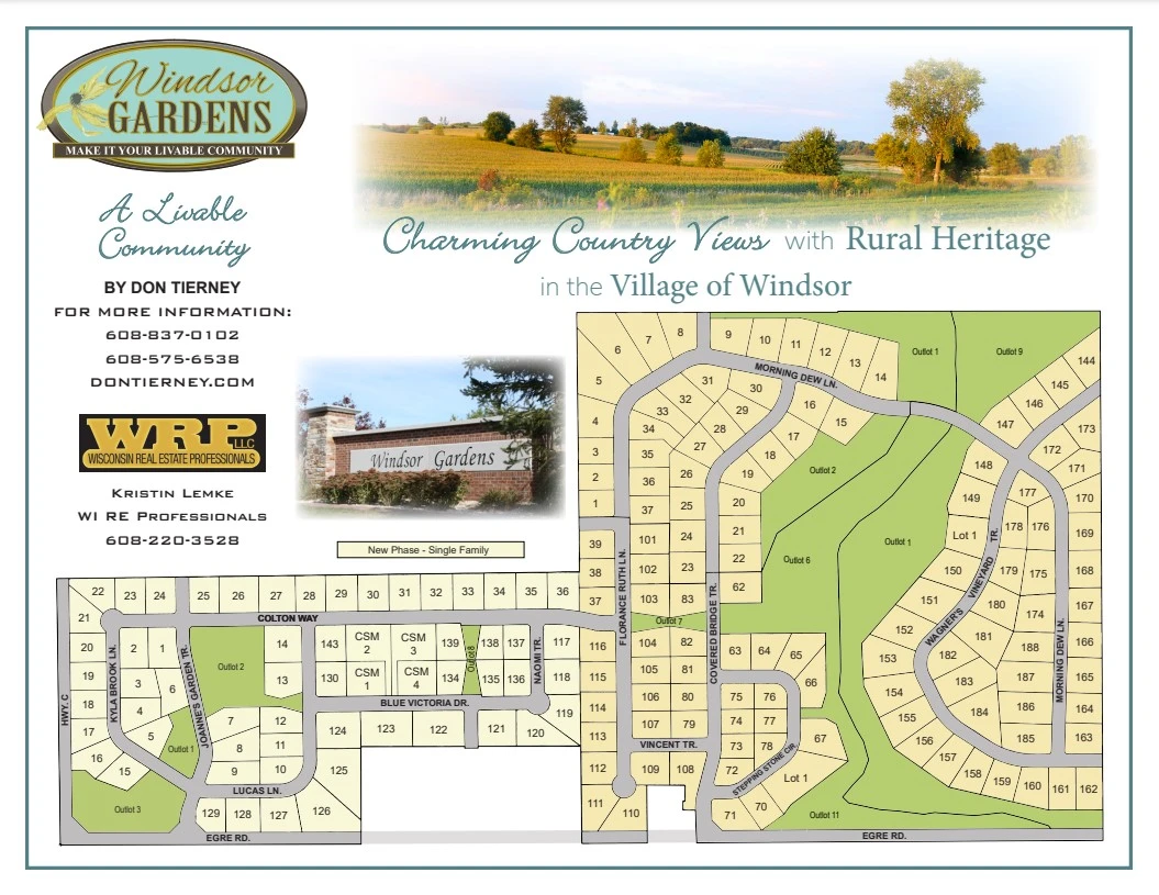 Bristol Gardens Site Map